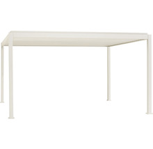 Pergola autoportante avec toit à lamelles pour le jardin