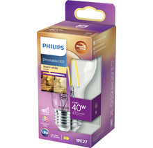 LED Lampe dimmfunktion A60 klar E27/3,4W(40W) 470 lm 2200- 2700 K warmweiß Warm Glow