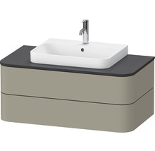 Meuble sous-vasque DURAVIT Happy D.2 Plus 40,8 x 100x 55 cm gris pierre mat satiné HP497109292
