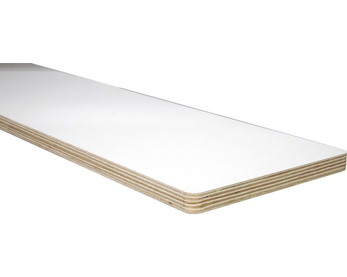 Regalboden Sperrholz weiß 18x200x800 mm Melaminharzbeschichtete Multiplexplatte