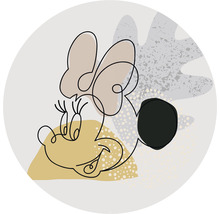 Illustration von Minnie Maus mit abstrakten Elementen