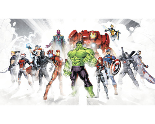 Papier peint panoramique intissé IADX10-065 Into Adventure Avengers Unite 10 pces 500 x 280 cm