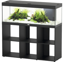 Aquarium mit Unterschrank und Dekoration