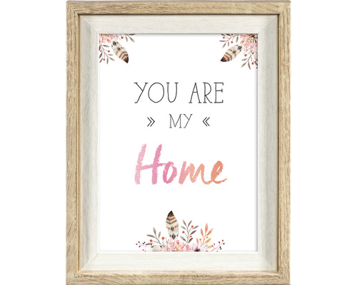 Image encadrée avec l''inscription Tu es chez moi