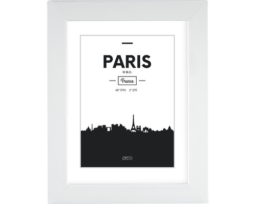 Bilderrahmen Kunststoff Paris weiß 40x50 cm