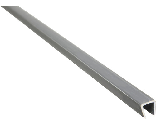 Profilé de recouvrement en U Konsta plastique 1,5 m anthracite Profilé en U en plastique