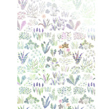 Illustration eines floralen Musters mit verschiedenen Pflanzenmotiven
