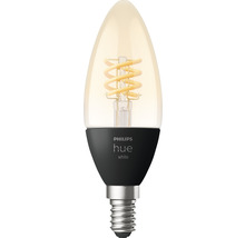 Ampoule flamme Philips hue White Filament à intensité lumineuse variable gold E14/4,5W(28W) 300 lm 2700 K - Compatible avec SMART HOME by hornbach-thumb-0