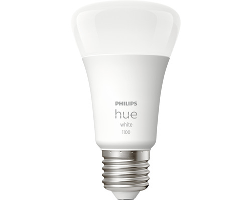 Ampoule Philips hue White à intensité lumineuse variable mat E27/9,5W(75W) 1100 lm 2700 K - Compatible avec SMART HOME by hornbach