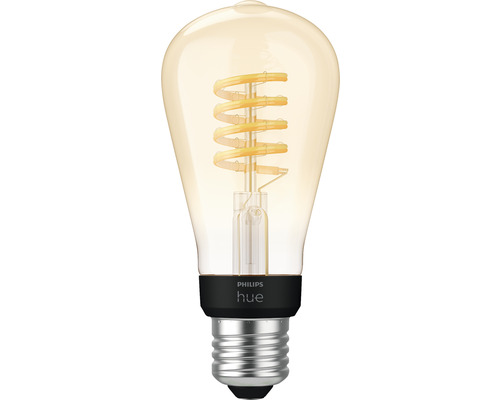 Ampoule Philips hue White Ambiance à intensité lumineuse variable gold filament ST64 E27/7W(40W) 550 lm 2200K-6500 K - Compatible avec SMART HOME by hornbach