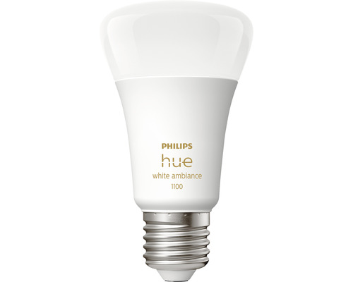 Ampoule Philips hue White Ambiance à intensité lumineuse variable mat A60 E27/8W(75W) 1100 lm 2200- 6500 K - Compatible avec SMART HOME by hornbach-0