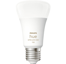 Ampoule Philips hue White & Color Ambiance A60 à intensité lumineuse variable mat E27/9W(75W) 1100 lm RGBW 2000K-6500 K - Compatible avec SMART HOME by hornbach-thumb-0