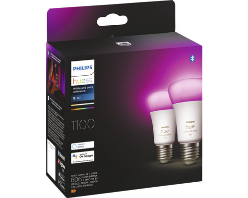 Philips hue Reflektorlampe White & Color Ambiance dimmbar weiß GU10 5,7W  350 lm warmweiß- tageslichtweiß 1 Stk - Kompatibel mit SMART HOME by  hornbach - HORNBACH Luxemburg