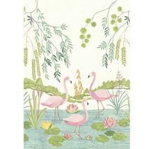 Fototapete Vlies IAX4-0044 Into Adventure Flamingo Vibes 4-tlg. 200 x 280 cm