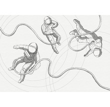 Fototapete Vlies IAX8-0015 Into Adventure Extraordinary Astronauts 8-tlg. 400 x 280 cm