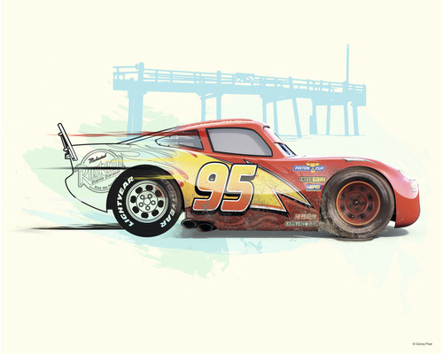 Poster Disney Cars Lightning McQueen 40x50 cm