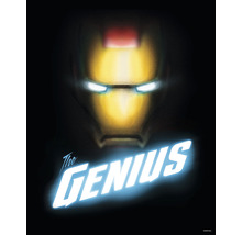 Masque Iron Man avec l''inscription The Genius