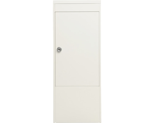Armoire à compteurs blanche avec porte