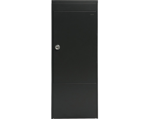 Boîte aux lettres noire avec serrure