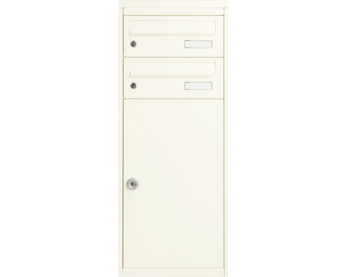 Boîte aux lettres individuelle avec deux compartiments et une porte