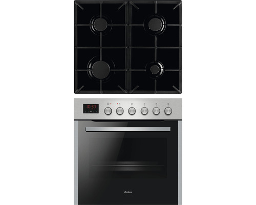 Ensemble cuisinière Amica avec plan de cuisson à gaz EHEG 934 volume utile 65 l