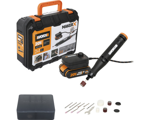 WORX MakerX Outil multifonctions WX739 avec adaptateur