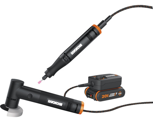 WORX MakerX Doppel Set WX990 bestehend aus Akku Winkelschleifer