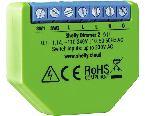 Relais WiFi Smart Shelly Dimmer2 encastré - compatible avec SMART HOME by HORNBACH
