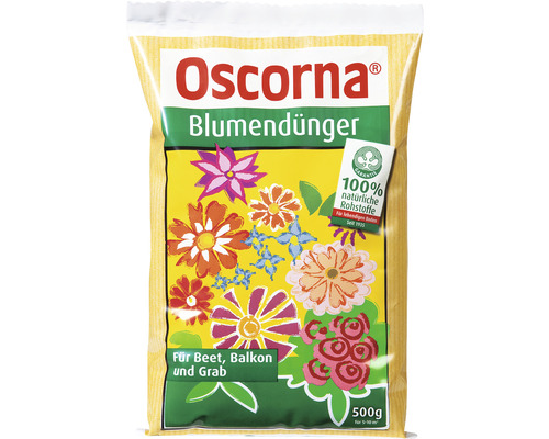 Engrais pour fleurs Oscorna pour platebandes, balcons et tombes engrais organique 0,5 kg