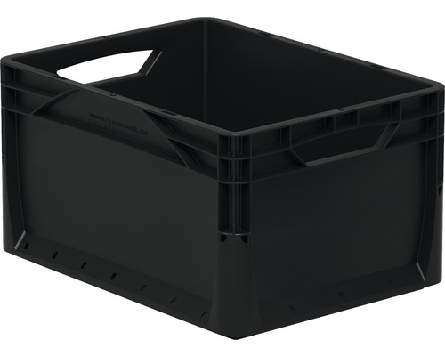 Boîte en plastique Eurobox noire 20 l