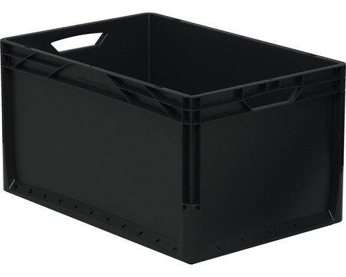 Boîte en plastique Eurobox noire 62 l