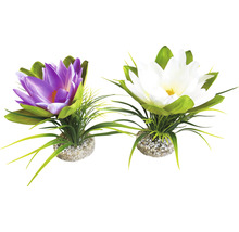 Plante en plastique sydeco Lotus Flower 18 cm-thumb-0