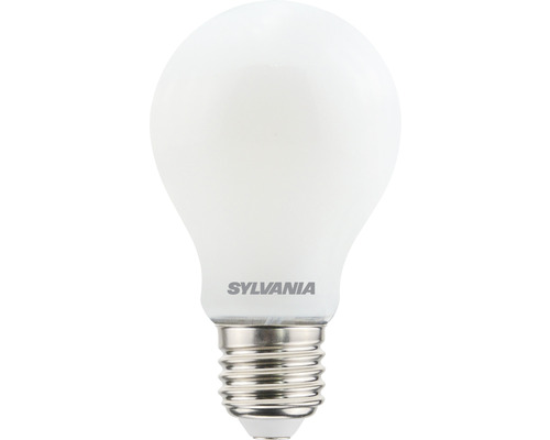 Ampoule LED à intensité lumineuse variable mat A60 E27/9W(75W) 1055 lm 4000 K blanc neutre 840 Logo Sylvania sur une ampoule