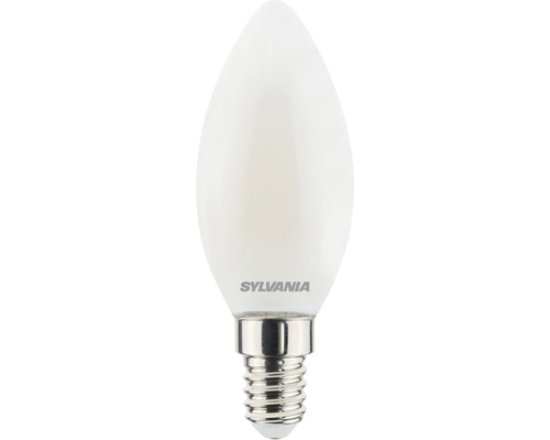 Ampoule flamme LED à intensité lumineuse variable C37 mat E14/4,5W(40W) 470 lm 6500 K blanc lumière du jour 865