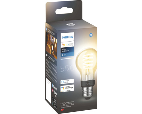 Ampoule Philips hue White & Color Ambiance A60 à intensité lumineuse  variable mat 2x E27/9W(75W) 1100 lm RGBW 2000K-6500 K 2 pièces - Compatible  avec SMART HOME by hornbach - HORNBACH
