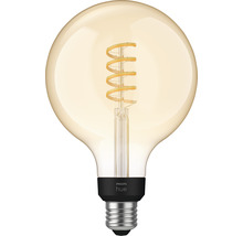 Ampoule sphérique Philips hue White Ambiance filament à intensité lumineuse variable gold G125 E27/7W(40W) 550 lm 2200- 6500 K - Compatible avec SMART HOME by hornbach-thumb-0