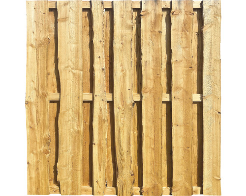 Clôture en planches rustique 180 x 180 cm mélèze