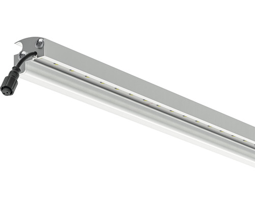 Leuchtleiste LyghtUp LED für Stabmattenzaun Aluminium 2460 mm IP 67 4000K, 24V, 18W silber LED-Unterbauleuchte mit Kabelanschluss