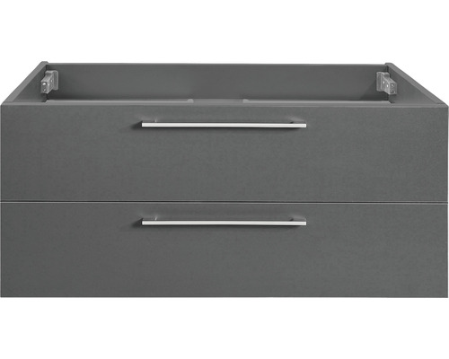 Meuble sous vasque Differnz Somero lxhxp 80 x 45 cm x 38 cm couleur de façade anthracite mat 36.104.67 Meuble sous vasque Differnz Somero lxhxp 80 x 45 cm x 38 cm couleur de façade anthracite mat 36.104.67