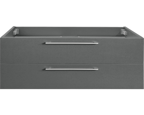 Meuble sous vasque Differnz Somero lxhxp 100 x 45 cm x 38 cm couleur de façade anthracite mat 36.104.56 Meuble sous vasque Differnz Somero lxhxp 100 x 45 cm x 38 cm couleur de façade anthracite mat 36.104.56