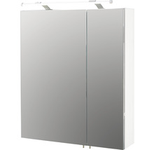 Armoire de toilette Möbelpartner Dorina 60 x 15,8 x 75 cm blanc 2 portes