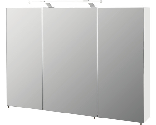 Armoire de toilette Möbelpartner Dorina 100 x 16 x 75 cm blanc 3 portes
