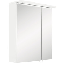 Armoire de toilette Möbelpartner Profil 60 x 15,8 x 75 cm blanc 2 portes