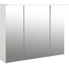 Spiegelschrank Möbelpartner Profil 100,5 x 16 x 72,3 cm weiß 3-türig