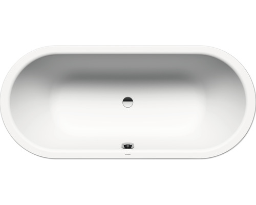 Baignoire de forme ovale, autoportante, vue de dessus