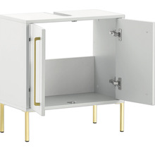 Waschbeckenunterschrank Möbelpartner Sarah BxHxT 57.1x61.2x30.1 cm kreideweiss