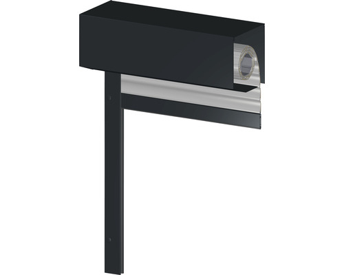 Volet roulant rénovation ARON PVC gris 1000 x 2115 mm caisson aluminium RAL 7016 gris anthracite électrique, commande à droite Volet roulant rénovation ARON PVC gris 1000 x 2115 mm caisson aluminium RAL 7016 gris anthracite électrique, commande à droite