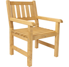 Chaise de jardin en bois avec accoudoirs