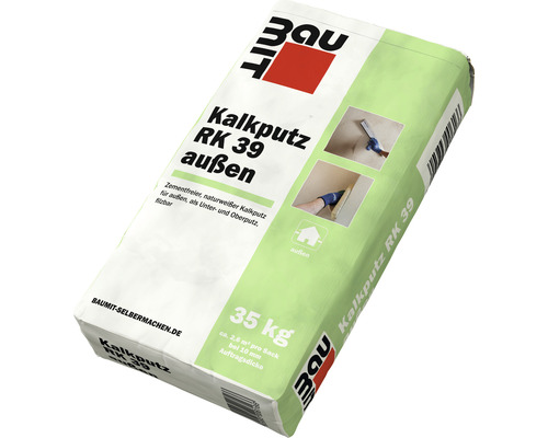 Baumit Kalkputz Klima RK 39 außen 35 kg Sack Kalkputz RK 39 Aussenputz, 35 Kilogramm