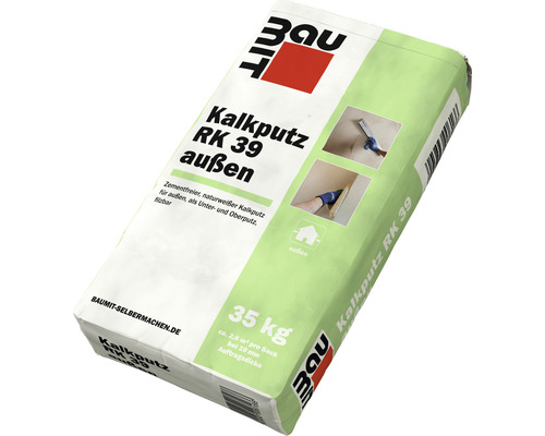 Enduit à la chaux Baumit Klima RK 39 extérieur 35 kg